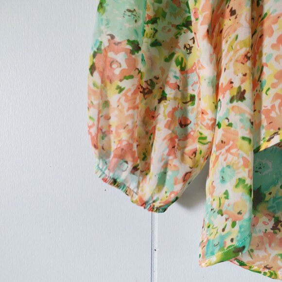 Philosophy Multicolour Sheer Long Sleeve Blouse - Picture 5 of 7